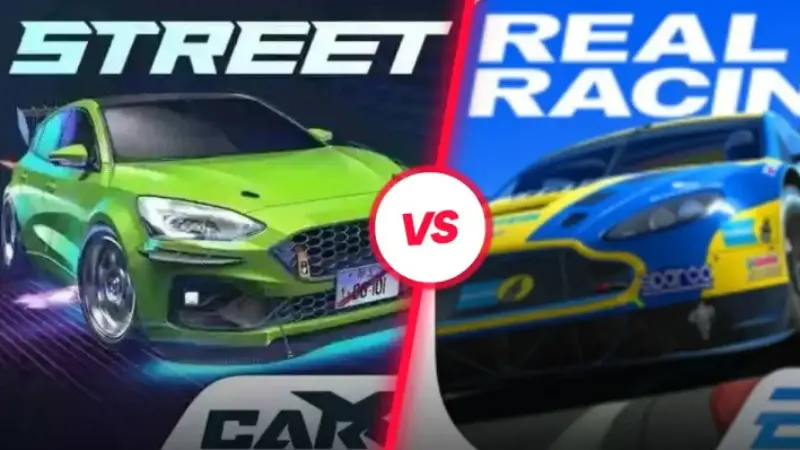 Featured Image for CarX Street Mod APK vs Real Racing 3 Mod APK