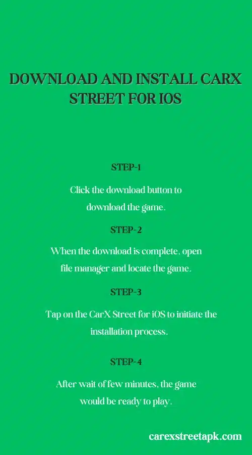 How to download and install CarX Street for iOS
